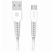SWISSTEN SWISSTEN podatkovni kabel USB-A / micro USB, dolžina 1 m, bela barva Barva: Bela