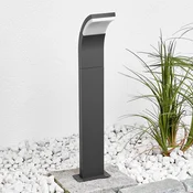 Lucande Timm LED stenska svetilka, 60 cm, antracit, kovina, IP54 - Sodobni - antracitna, bela - Aluminij