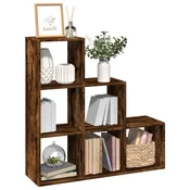 Pregrada / regal za knjige 3 razina hrast 99x29x99 cm drveni