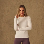 MP ženska majica z dolgimi rokavi in odprtinami za palce X Tatiana - pearl - XS