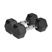 shumee Gumirane ročice iz litega železa HEX 2x7 kg REBEL ACTIVE