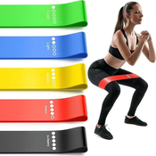 TPE Odporne Gume za Vadbo - 5ks – Fitnes Set KP35706