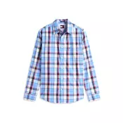 Tommy Jeans Srajca  kraljevo modra / rdeča / črna / bela