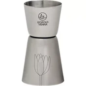 LEOPOLD VIENNA Flowers Jigger merica za koktajle, nerjavno jeklo, 84 mm, o: 44 mm