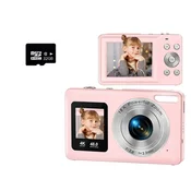 INF Fotoaparat z dvema zaslonoma 2.4 inch + 1.3 inch, 4K/30fps, 18x zoom Pink, (5000298750)