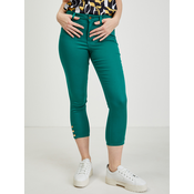 Orsay Zelene ženske hlače s krojenim robom ORSAY_372099-861000 42