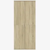 Visoka komoda hrasta sonome 80x35x180 cm od konstruiranog drva