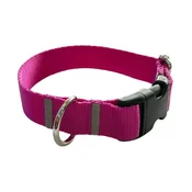 Ovratnica za psa 2,5 cm z zaponko, nastavljiva, v barvi fuksije Ovratnica za psa 2,5 cm z zaponko, nastavljiva, v barvi fuksije XL: 50-75 cm
