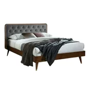 Krevet Houston 1893 Bracni, Smeda, 140x200, Drvo, Basi a doghePodnice, 142x208x102cm