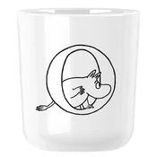 Plastični lonček MOOMIN ABC 200 ml, črka O, bela, RIG-TIG