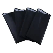 INF 4-Pack Horse Leg Fly Boots - učinkovita zaščita pred komarji, zračna in lahka Black, (5000078613)