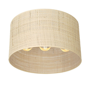Prislonjen luster RATTAN 3xE27/60W/230V ratan