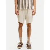 Jack & Jones Kratke hlače iz tkanine Ace Mykonos 12269376 Bež Regular Fit