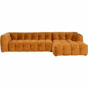 Meblo Trade Kutna garnitura Salamanca Gold Brown Right 306x182x70h cm