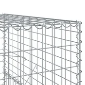 Gabionska košara s poklopcem 800x100x150 cm pocinčano željezo