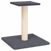 Vidaxl Mačji praskalnik s ploščadjo temno siv 38 cm