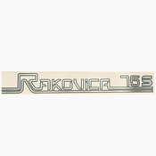 CAR 888 ACCESSORIES Nalepnica Rakovica 76S siva