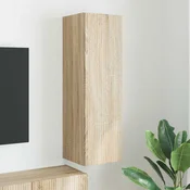 vidaXL TV stenska omara Sonoma 30 x 31 x 100 cm Konstruiran les