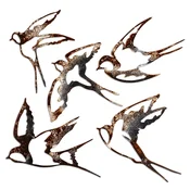 Wallity Zidna dekoracija Birds 2, 5 komada