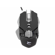 WHITE SHARK Gejmerski miš SHAKA ZULU GM-5001 (Crni/Srebrni) USB, Optički, Instant A724, 4800 DPI