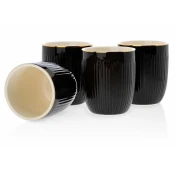 shumee Kendi Black set 4 skodelic z žlicami
