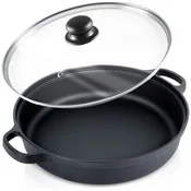 shumee Globoka litoželezna ponev s steklenim pokrovom CAST LINE 30 cm, 3,5 l