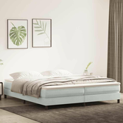vidaXL vidaXL Box Spring Postelja brez vzmetnice Svetlo siva 200x210 cm Žamet, (21792026)