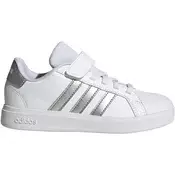 Adidas Patike za devojcice Grand Court 2.0 EL C, IH5532, Belo-srebrne