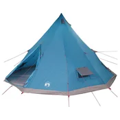 Vidaxl Tipi šotor s streho Modra 560 x 560 x 300 cm tafeta