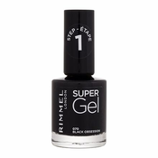 Rimmel London Super Gel STEP1 gel lak za nokte 12 ml nijansa 070 Black Obsession