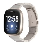 INF Združljiv smolni pašček za uro Fitbit Versa 3/4/Sense 2 - eleganten, vodoodporen in nastavljiv Beige, (5000090704)