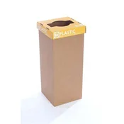 Koš za ločeno recikliranje odpadkov, 50 l, RECOBIN Office, rumen