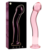 Ibiza Nebula Model 18 Dildo Borosilicate Glass 18.5x3.5cm Pink