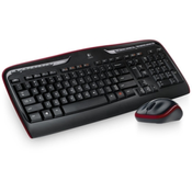 slomart tipkovnica in miška logitech wireless combo mk330 črna qwerty us