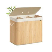 Songmics Košara za perilo 40x30x60 cm Bela
