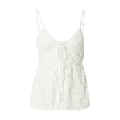 HOLLISTER Top s naramenicama  bijela