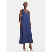 Fracomina Poletna obleka FS25SD3005W64101 Mornarsko modra Relaxed Fit
