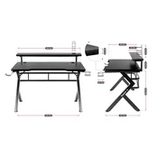 Huzaro Hero 5.0 computer desk Black