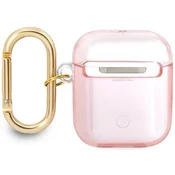 Guess Etui Guess Strap Collection za AirPods 1/2 - roza