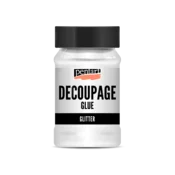 Decoupage lepilo in lak z bleščicami Pentart - 100 ml