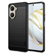 TPU gel ovitek Brushed Carbon za Huawei Nova 10 SE - črn