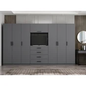 Hanah Home Garderober Minar Kale-7830, 360x210x52 cm, Antracit