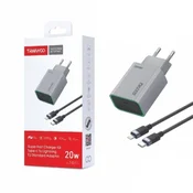 TRANYOO Kucni punjac T-EU7L 20W PD sa USB-C sa Lightning kablom