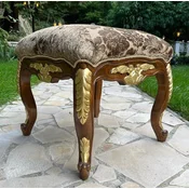 PompA¶A¶s by Casa Padrino luxury baroque stool brown/gold - Pompous baroque stool designed by Harald GlA¶A¶ckler - Pompous baroque furniture