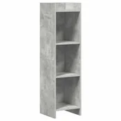 Vidaxl Knjižna omara Betonsko siva 30 x 30 x 111 cm Inženirski les