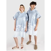 After Gradient Surf Poncho bleached blue