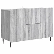 Vidaxl Strani šal Siva Sonoma 89 x 34,5 x 62 cm Inženirski les