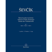 Otakar Ševčík Škola houslové techniky op. 1, sešit 1, 1. poloha Note