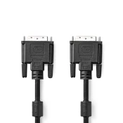 Kabel NEDIS CCGL32001BK20, DVI-D (M) na DVI-D (M), DVI 24+1, crni, 2m