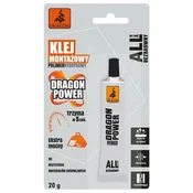 DRAGON POWER MONTAŽNO LEPILO HIBRIDNO POLIMERNO BREZBARVNO 20G PRETISNI PAKET 1 kos.